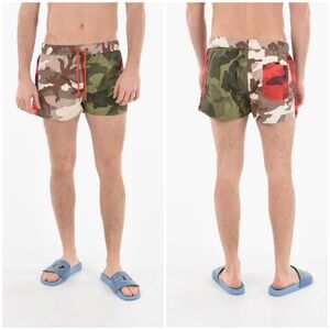 Diesel NWT Men’s Camouflage Color Block BMBX-Sandy-I Swim Trunks Shorts Size XL